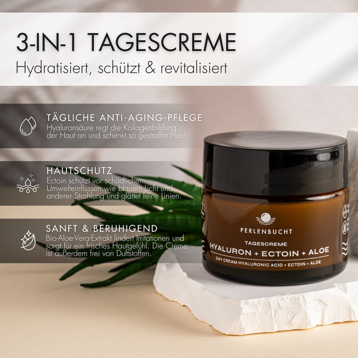 Tagescreme Hyaluron + Ectoin + Aloe