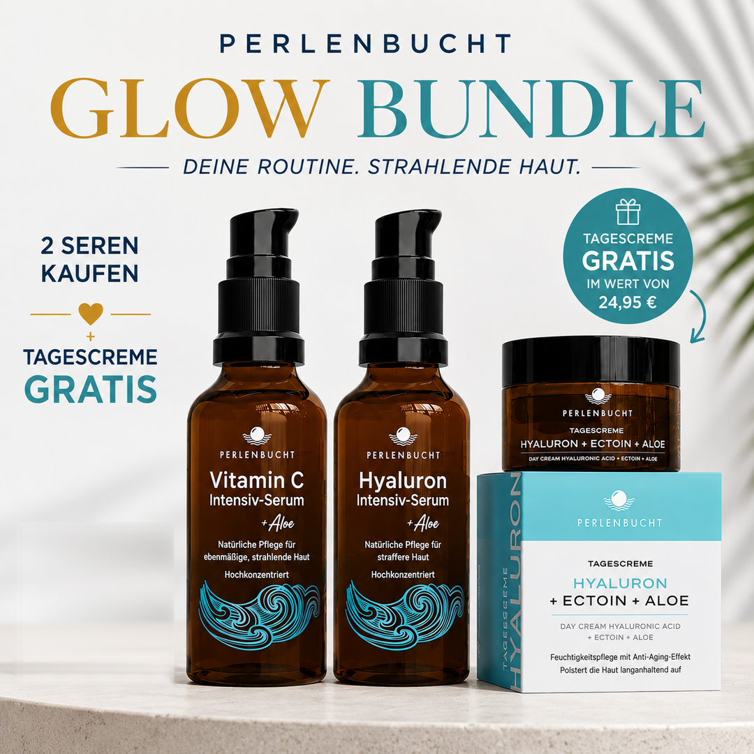 Glow Bundle – Vitamin C + Hyaluron Intensive-Serum + Tagescreme GRATIS